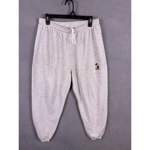 VTG Disney Designs Sweatpants Mens Large‎ Gray Mickey Mouse Embroidered USA Made
